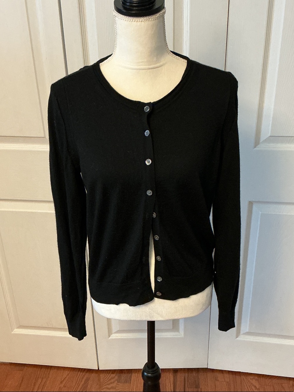 Banana Republic Black Button-Front Cardigan